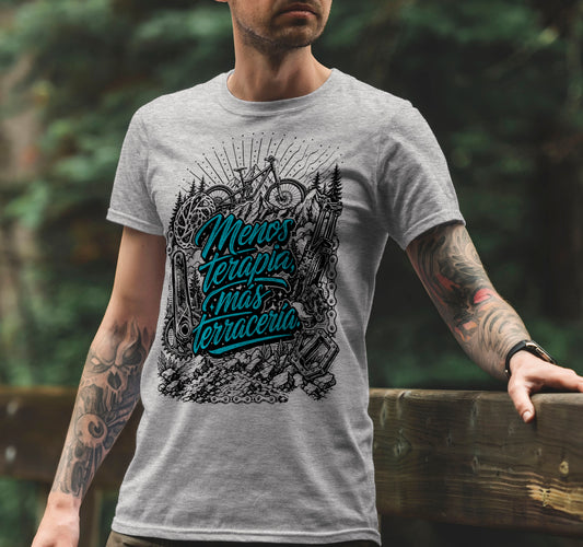 Playera Menos terapia Más Terraceria