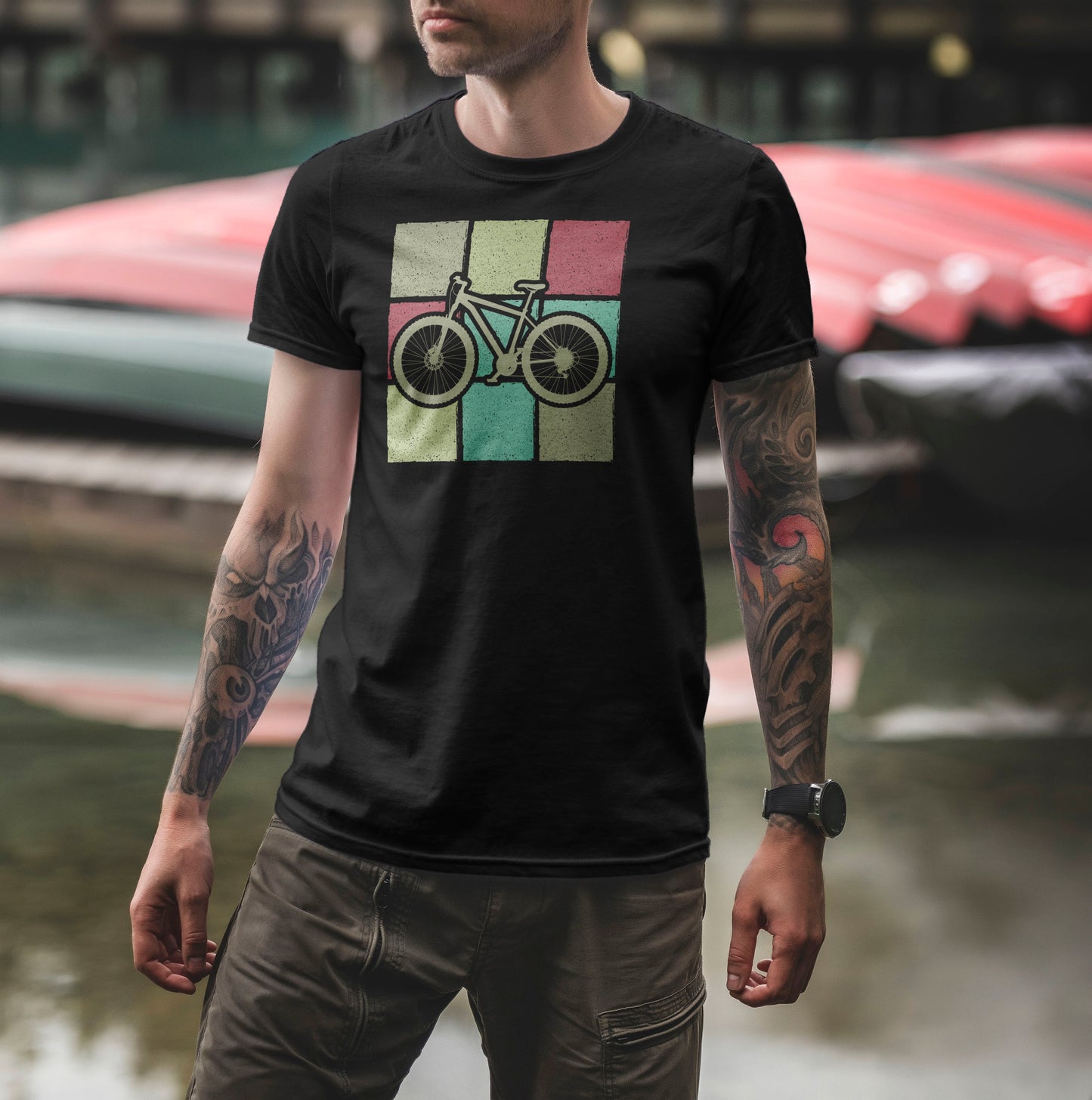 Playera MTB cuadros