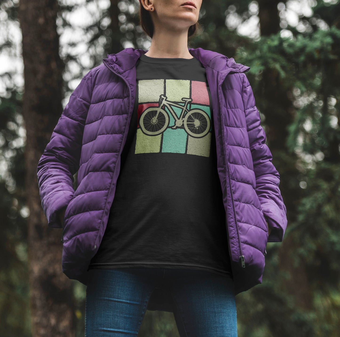 Playera MTB cuadros