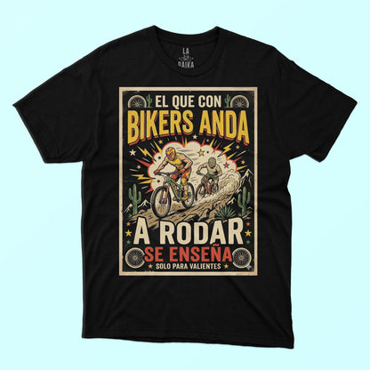 Playera MTB el que con Bikers anda