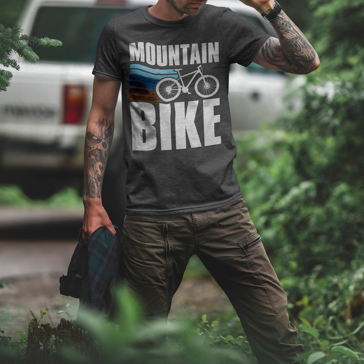 Playera MTB Lineas