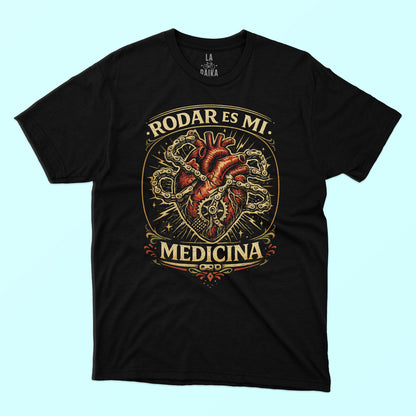 Playera MTB Rodar es mi Medicina